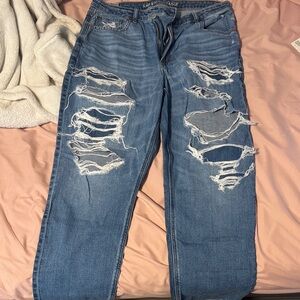 American Eagle Outfitters Men's Ripped Blue Jeans